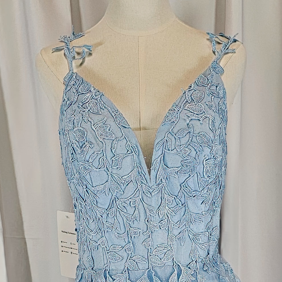 Sky-Blue Daydream Maxi Dress: Float into Style!