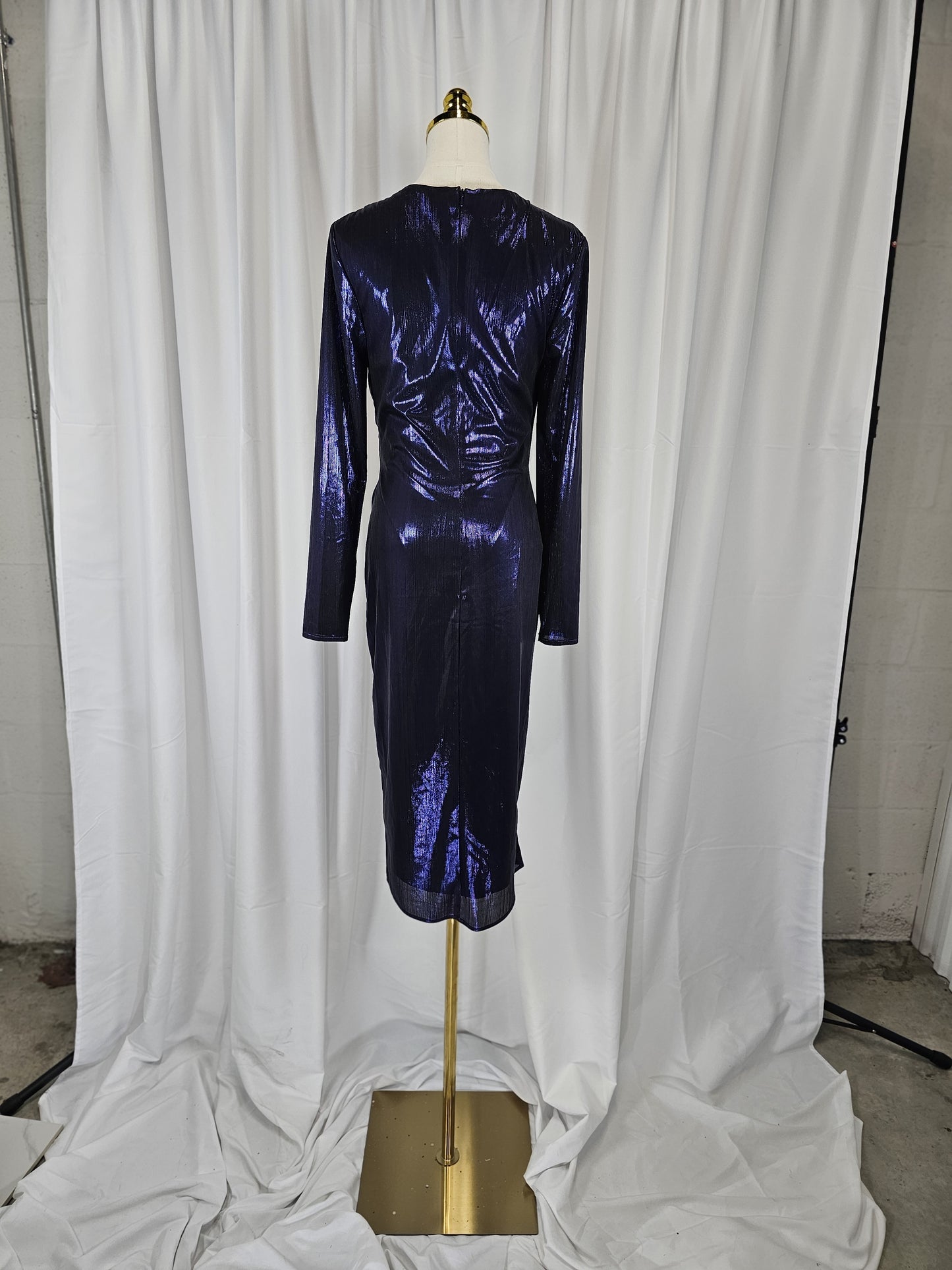 Luxe Turn-Up the Night Midi Dress: Shine Like the Stars!