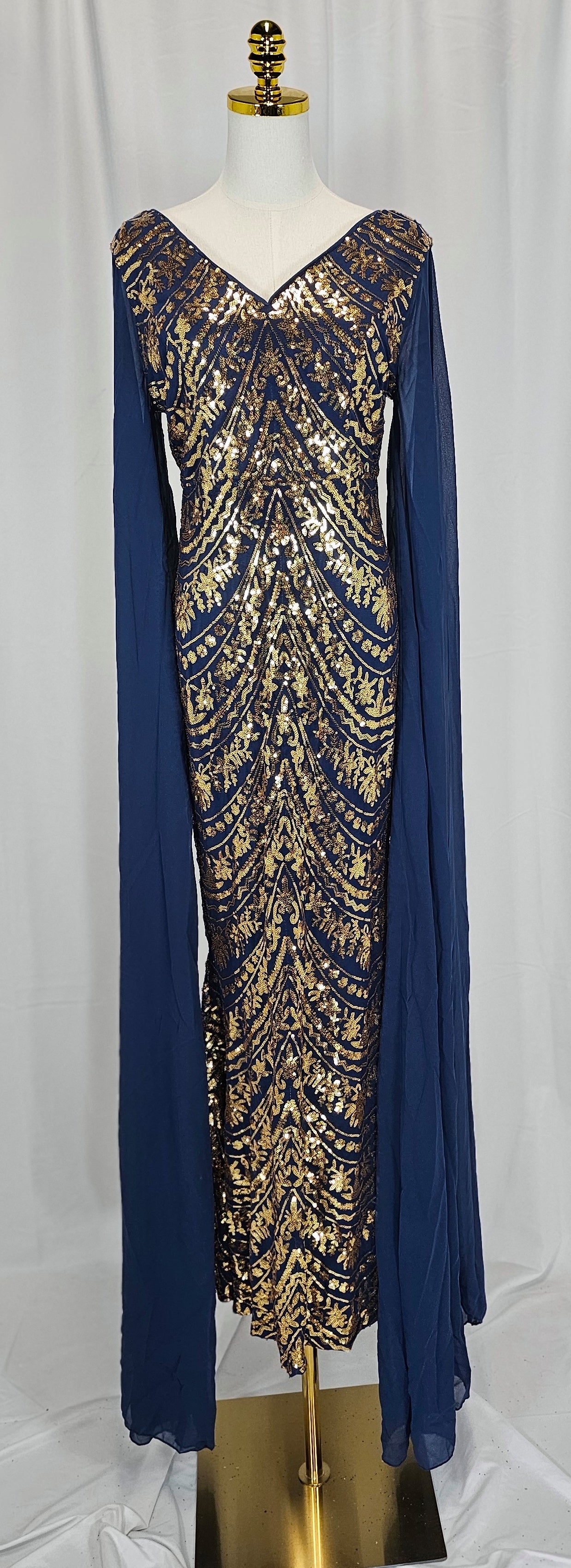 Gilded Goddess Glamour Gown