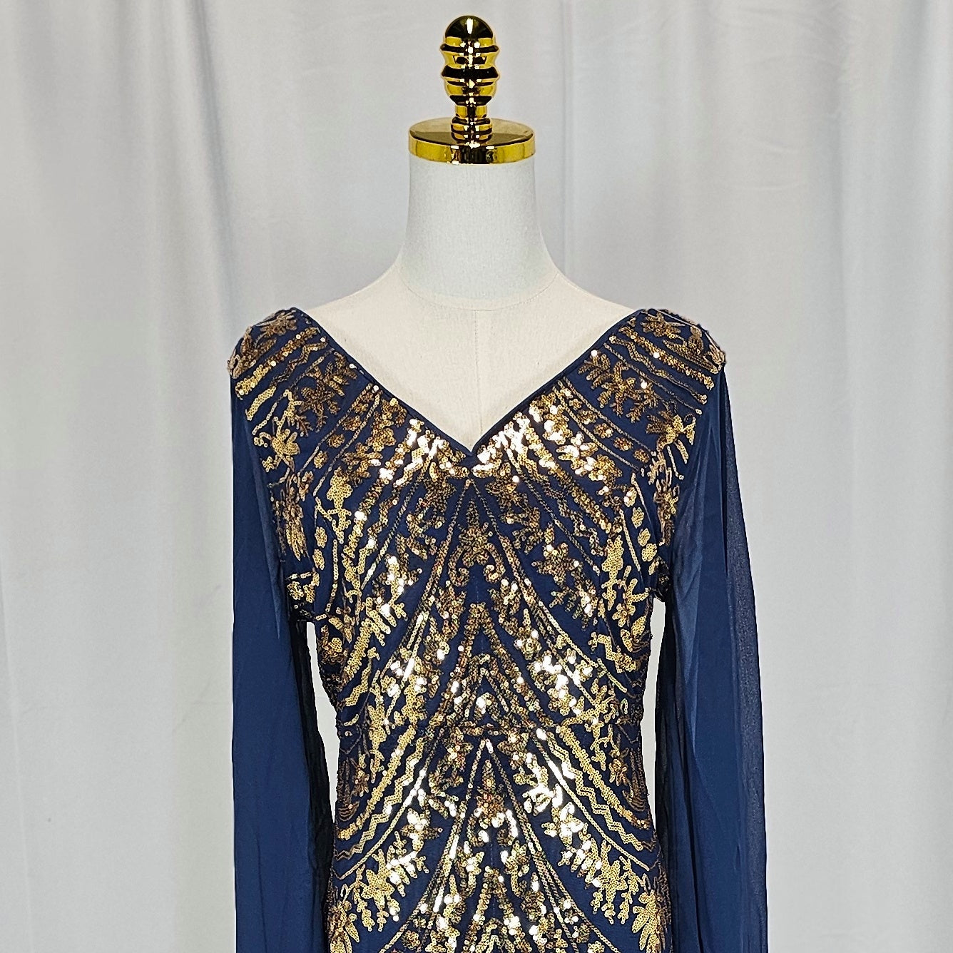 Gilded Goddess Glamour Gown