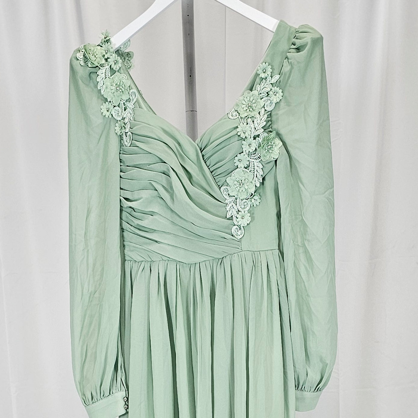 Minty Fresh Dream Dress: Elegance in Every Twirl