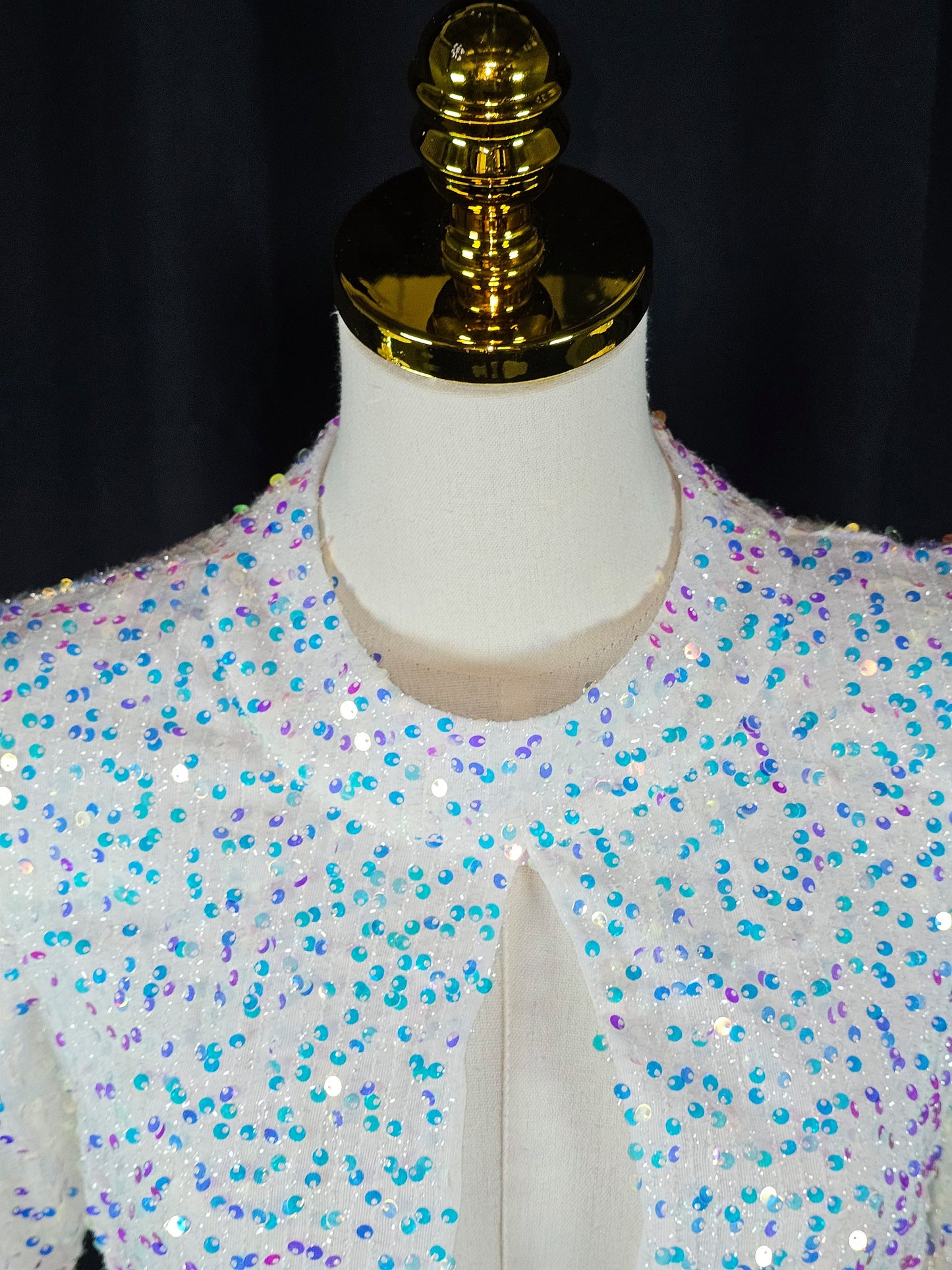 Dazzling Ice Queen Cocktail Dress with a Splash of Sparkle