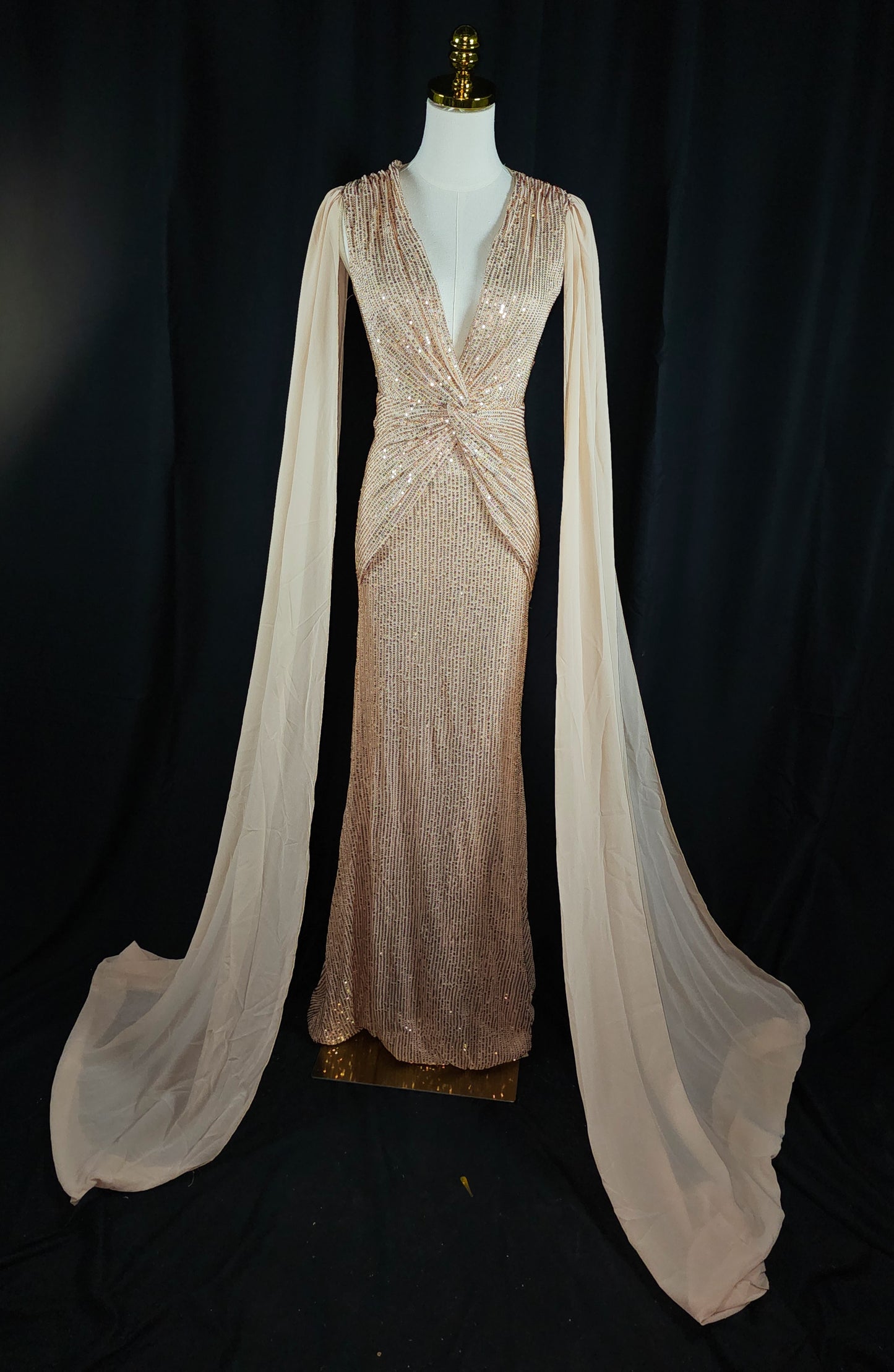 Glistening Goddess Evening Dress - Sparkle with Flair!