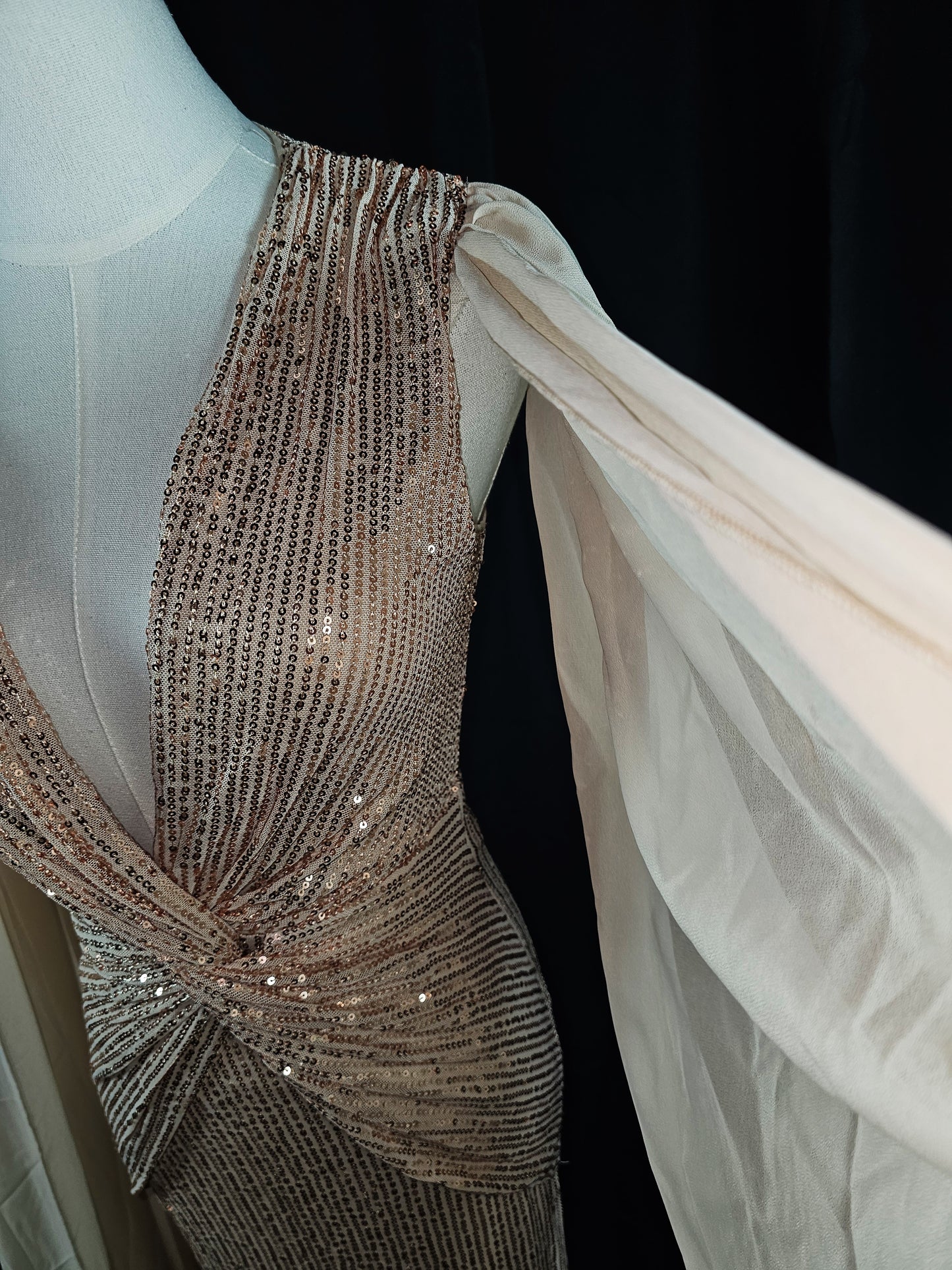 Glistening Goddess Evening Dress - Sparkle with Flair!