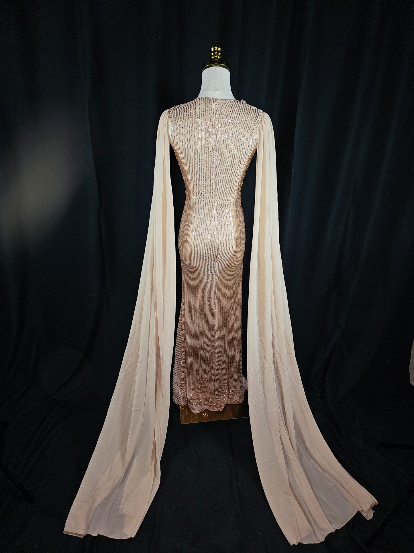 Glistening Goddess Evening Dress - Sparkle with Flair!