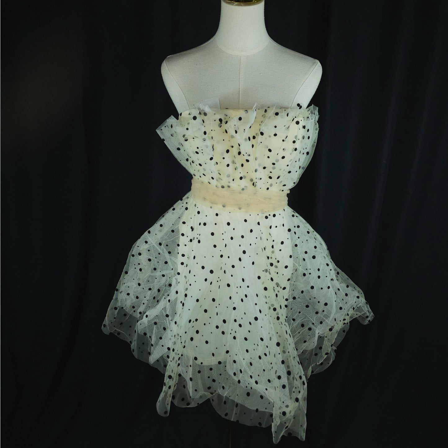 Polka Dot Dream: Whimsical Fluff Dress for Every Occasion!