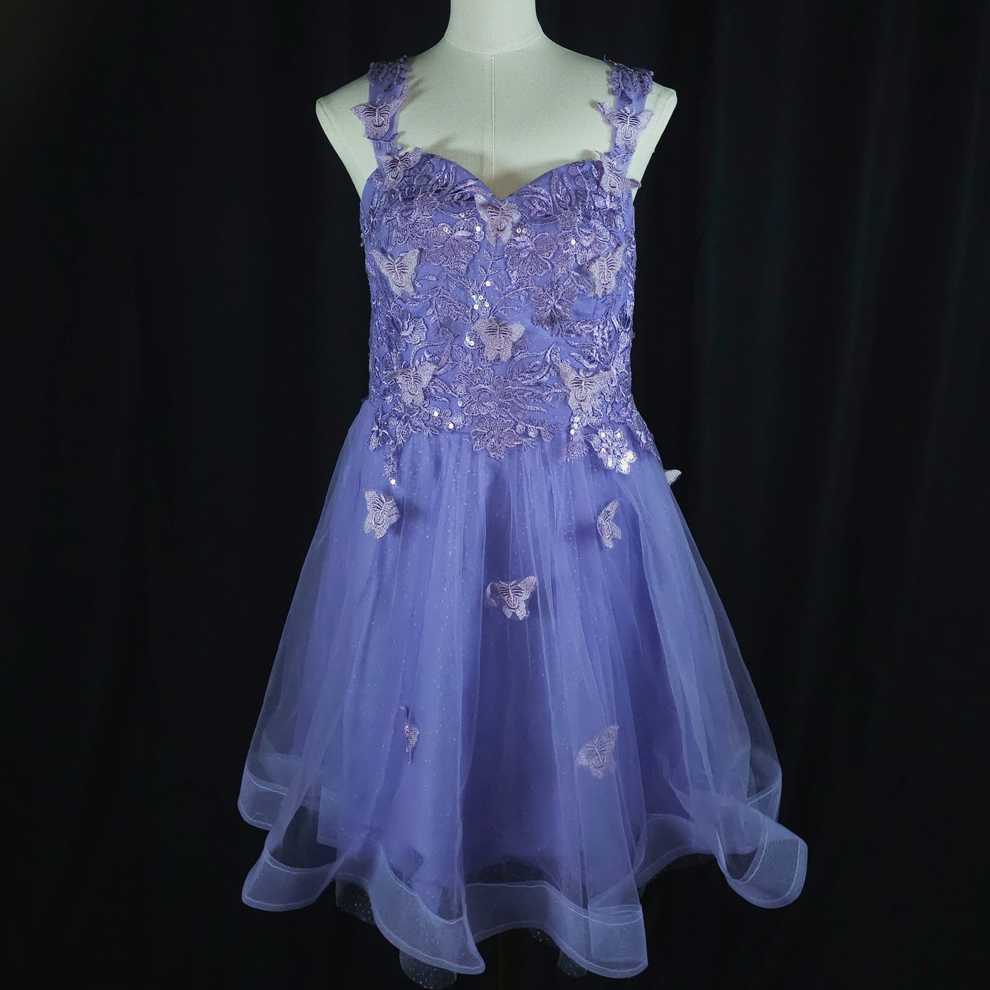 Purple Butterfly Bliss: A Dreamy Dress for Enchanting Moments