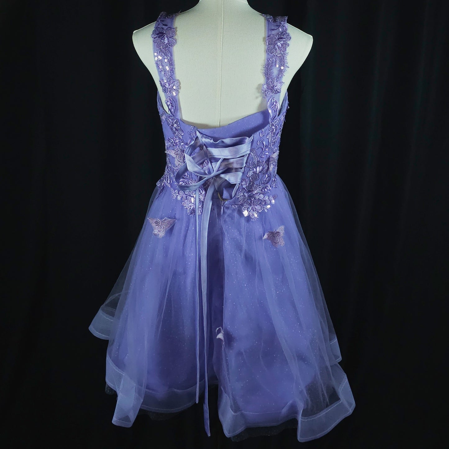 Purple Butterfly Bliss: A Dreamy Dress for Enchanting Moments