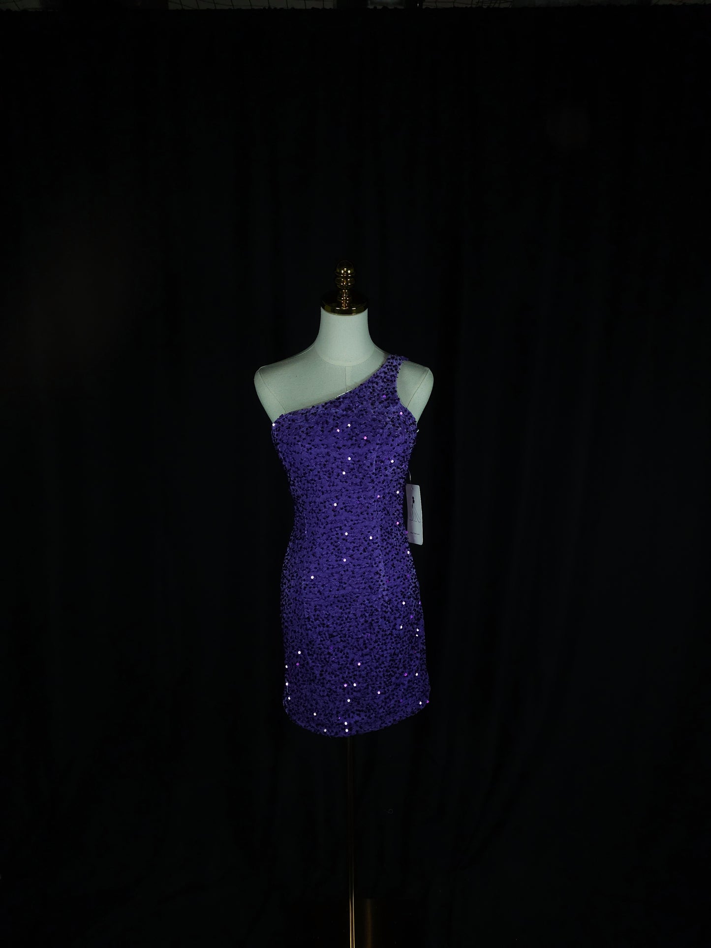 Twinkle Twilight One-Shoulder Party Dress