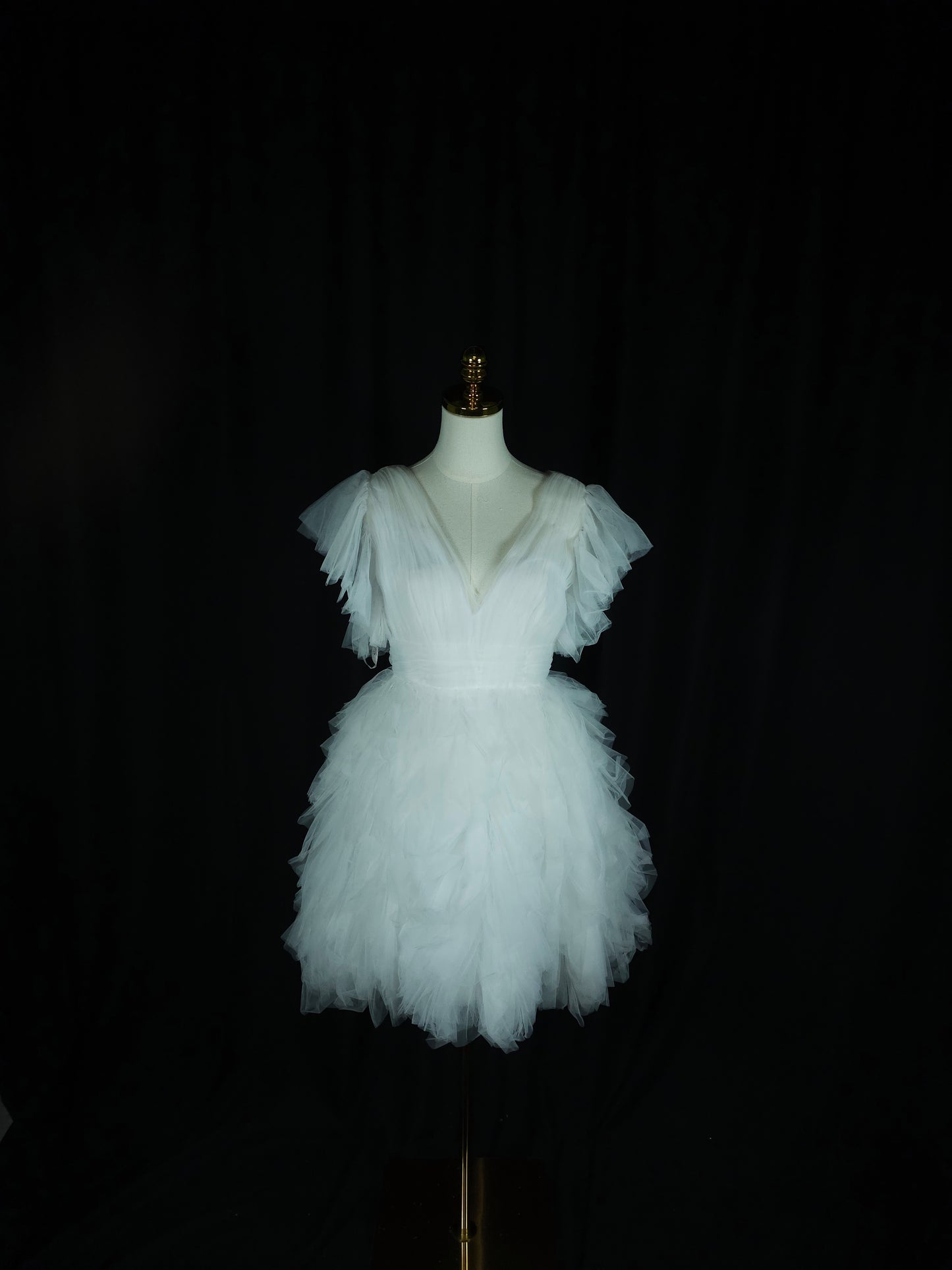 Cloud Nine Ruffled Tulle Dress: Float Like a Feather