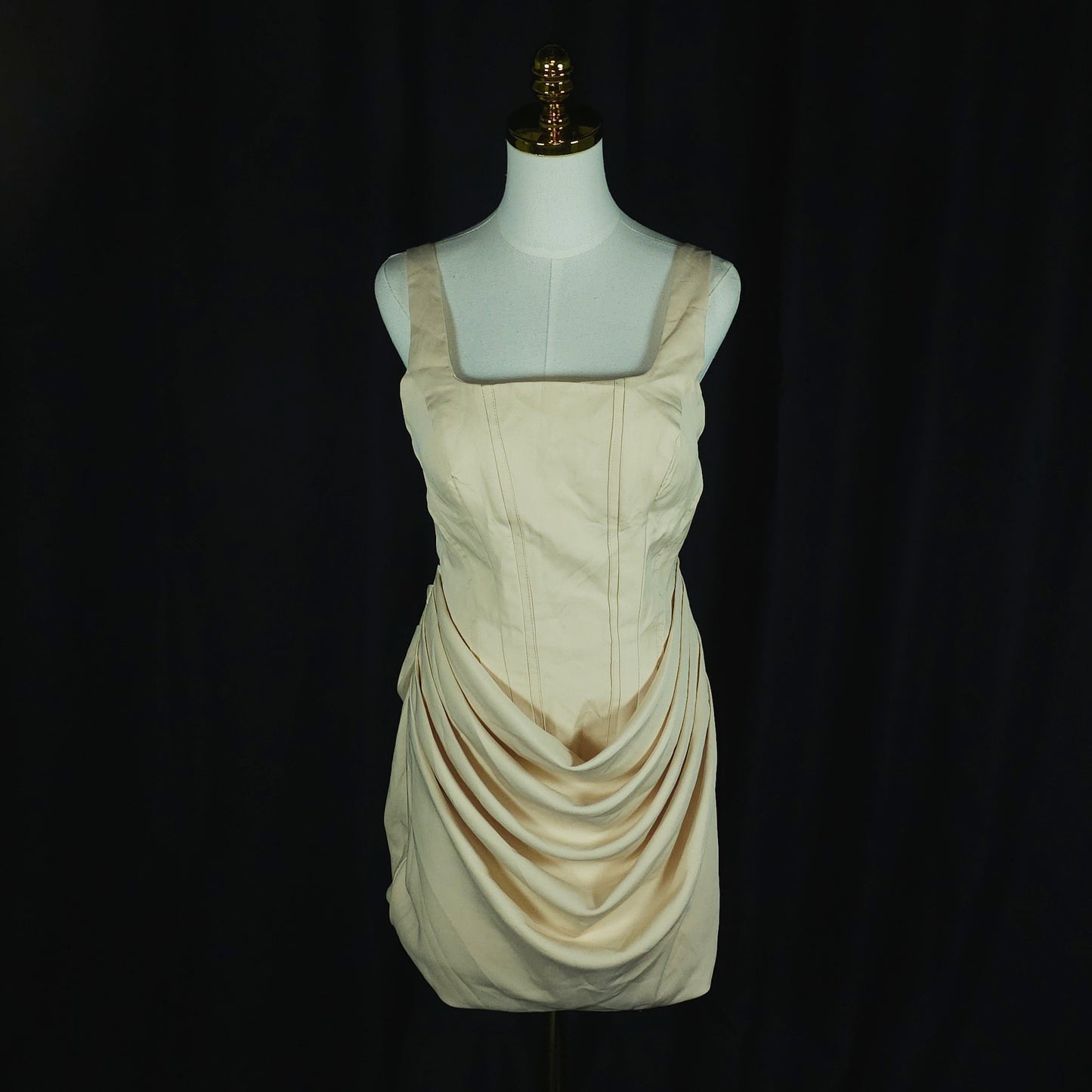 Creamy Dreamy Draped Delight Dress
