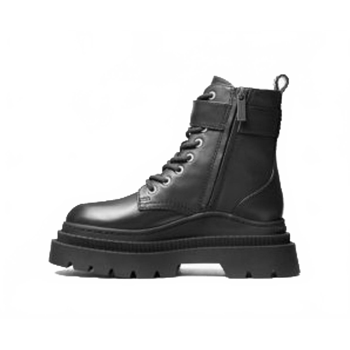 Michael Kors Colby Leather Combat Boot/10