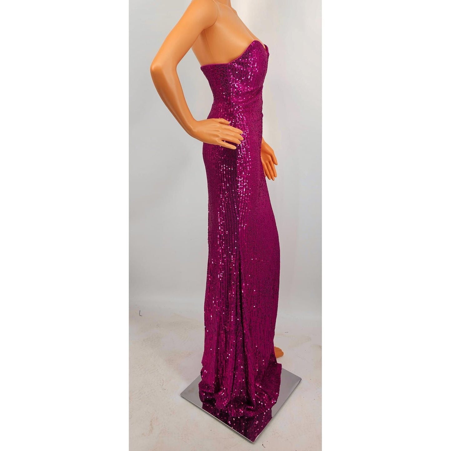 FaeryStyle Sparkle Like You Mean It Strapless Sequin Gown/M