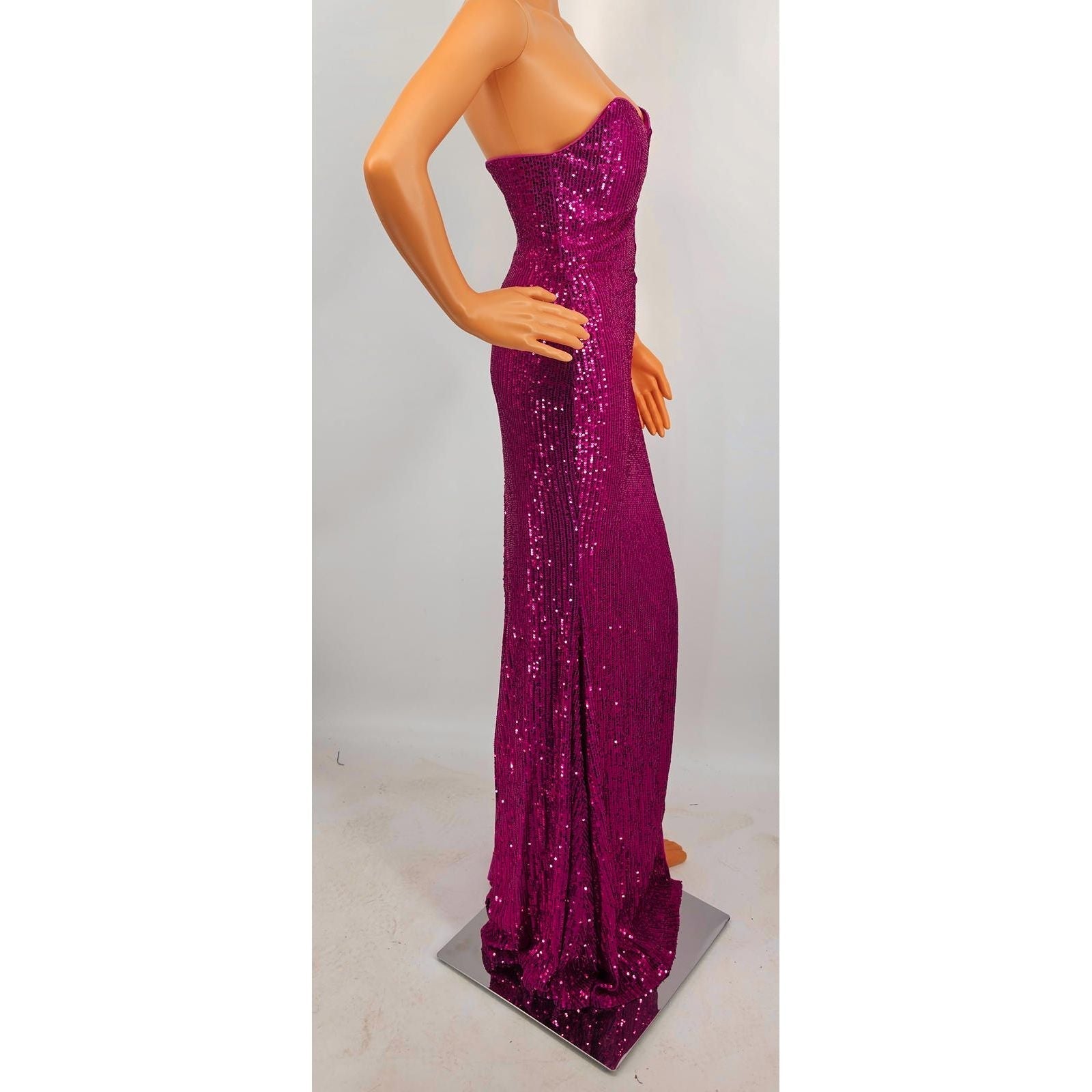 FaeryStyle Sparkle Like You Mean It Strapless Sequin Gown/M
