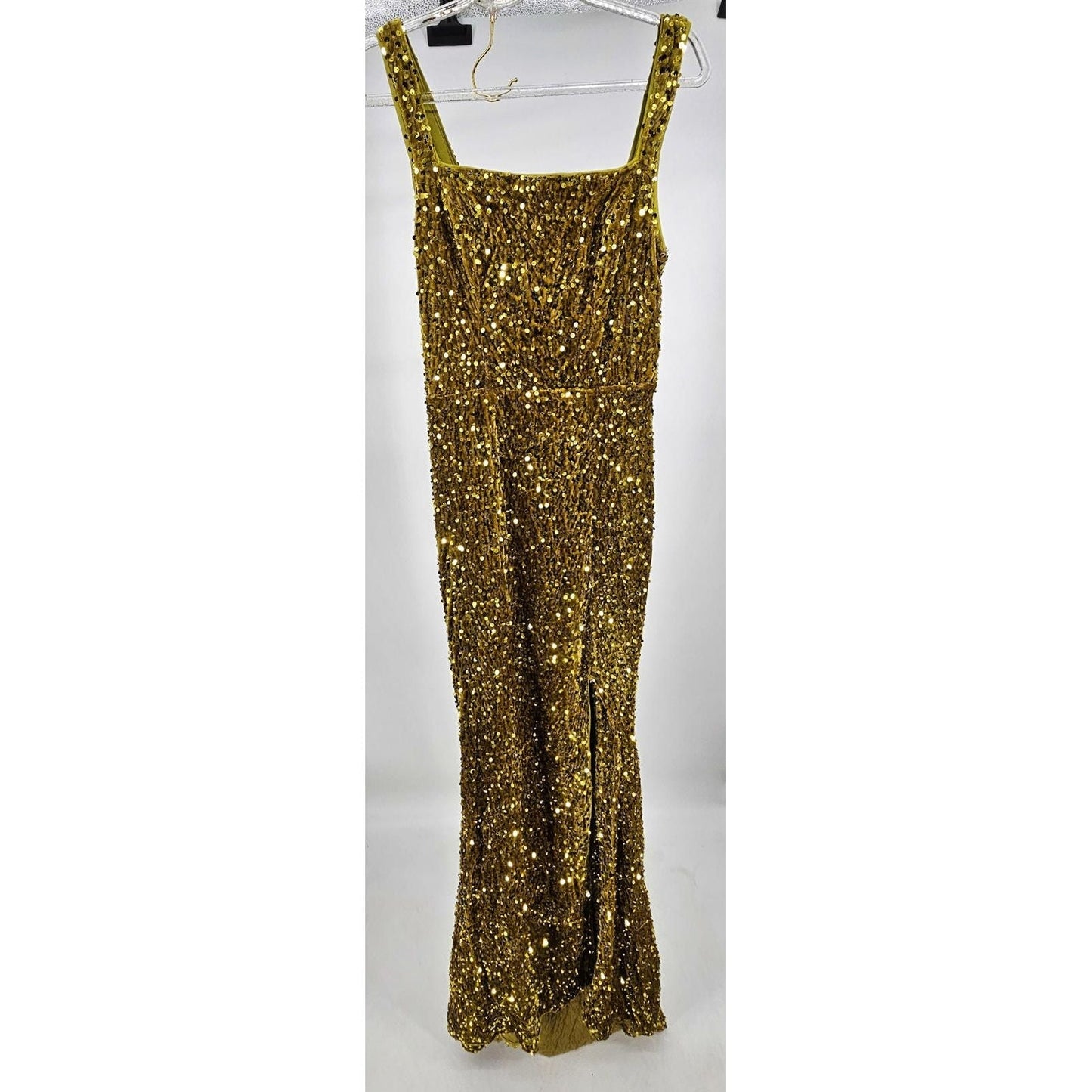 Glamorous Gold Sequin Maxi Dress - Shine Like You Mean It!