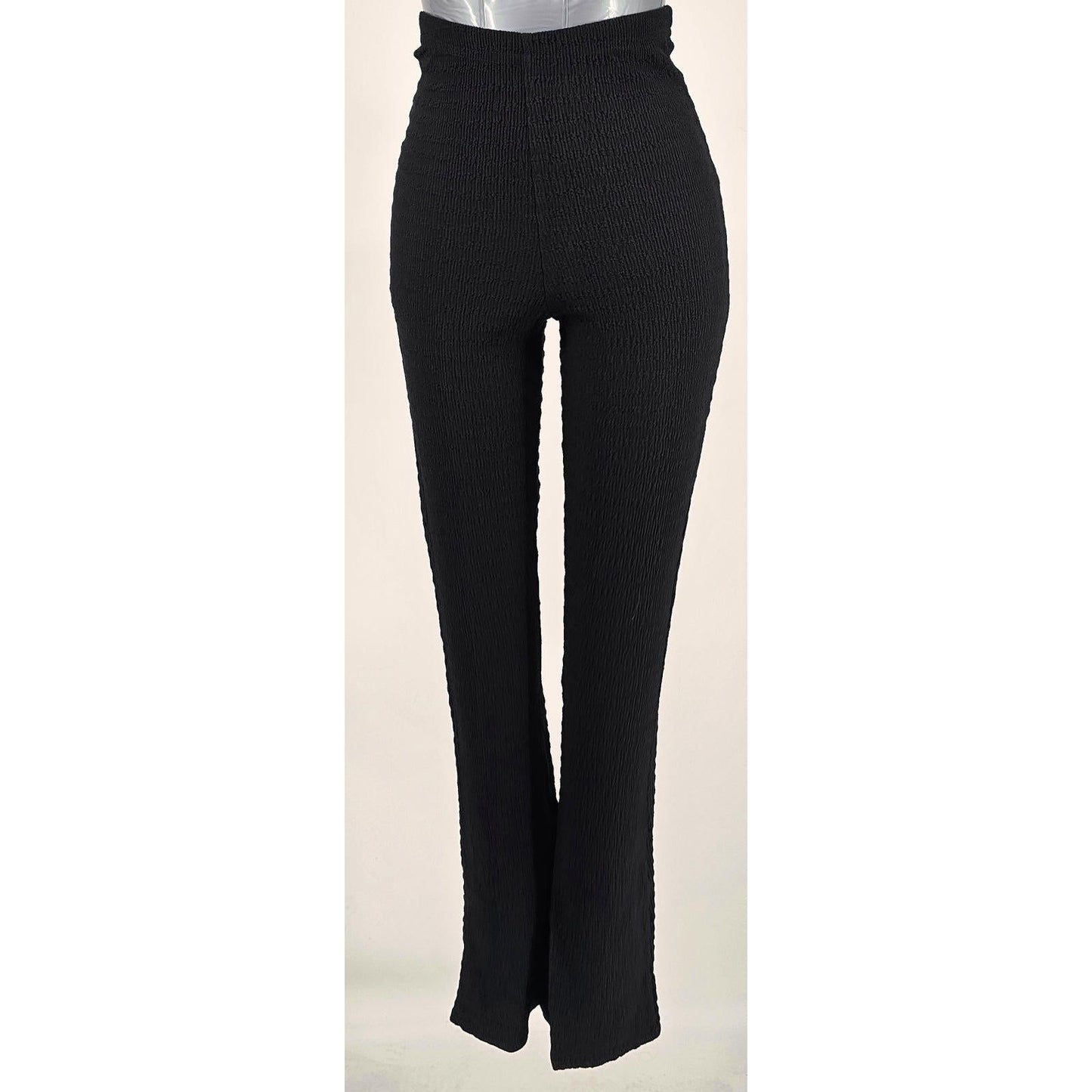 PrettyLittleThing Sleek Black High-Waisted Casual Pants - Your New Leg Day MVP/2