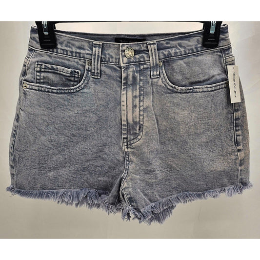 Juicy Couture Vintage Wash Denim Shorts - Frayed Fabulous!/25"
