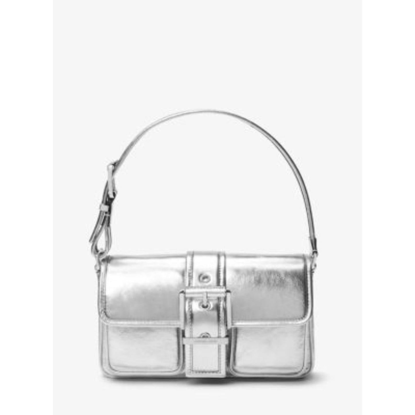 Michael Kors Colby Medium Metallic Leather Shoulder Bag