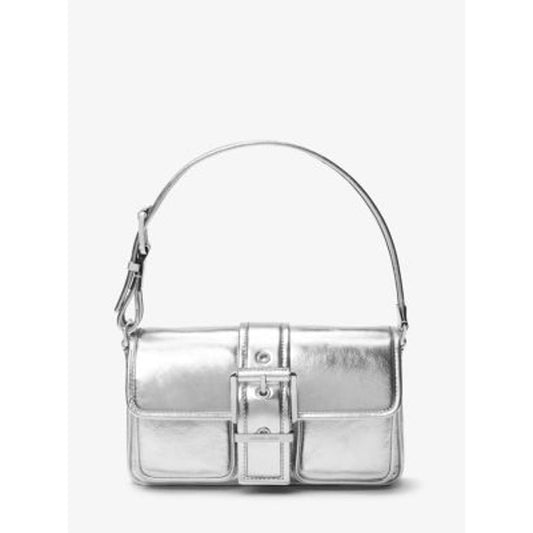 Michael Kors Colby Medium Metallic Leather Shoulder Bag