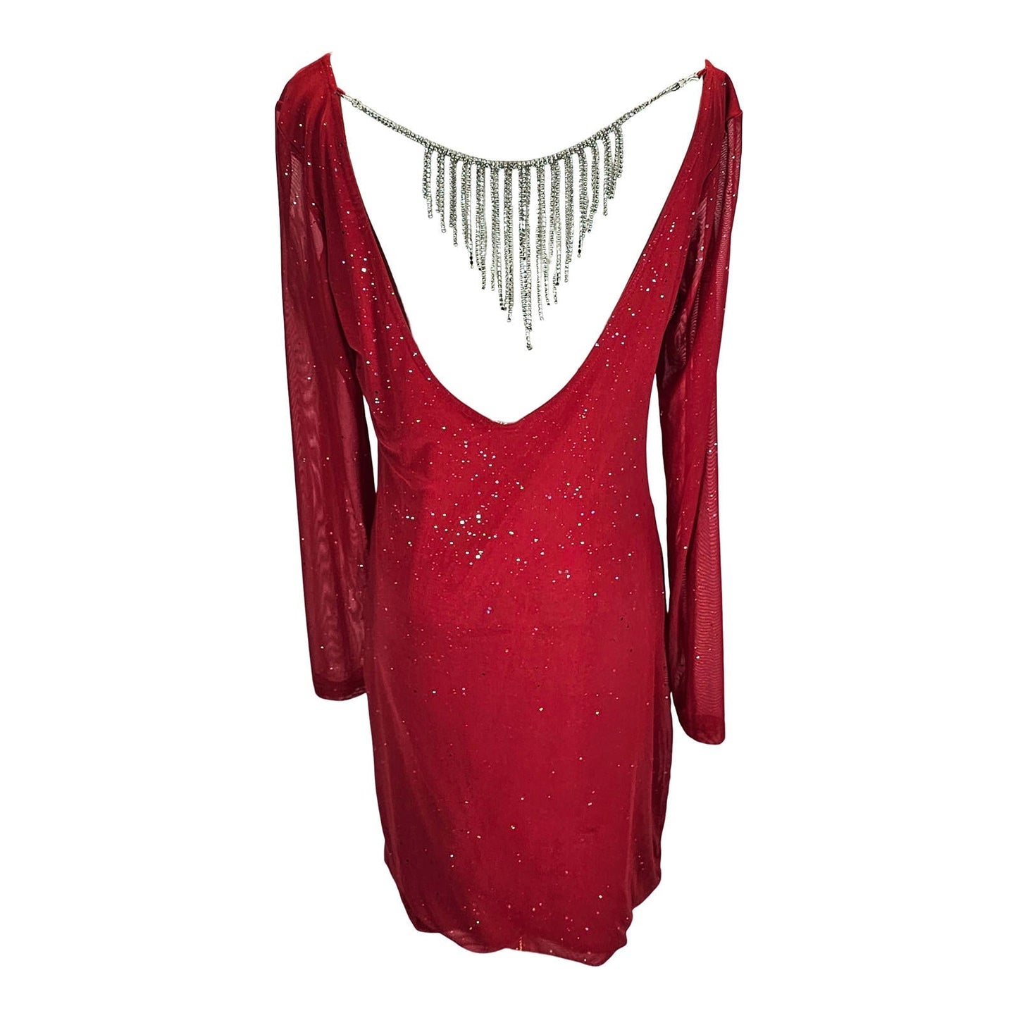 SHEIN - Sparkle and Shine Mini Dress with Back Bling