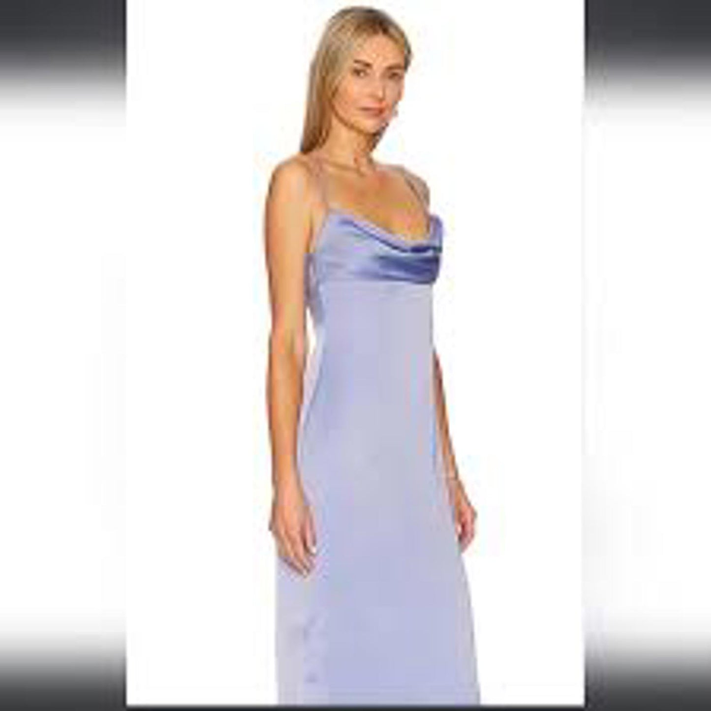 Elegant Lilac Cowl Neck Slip Dress