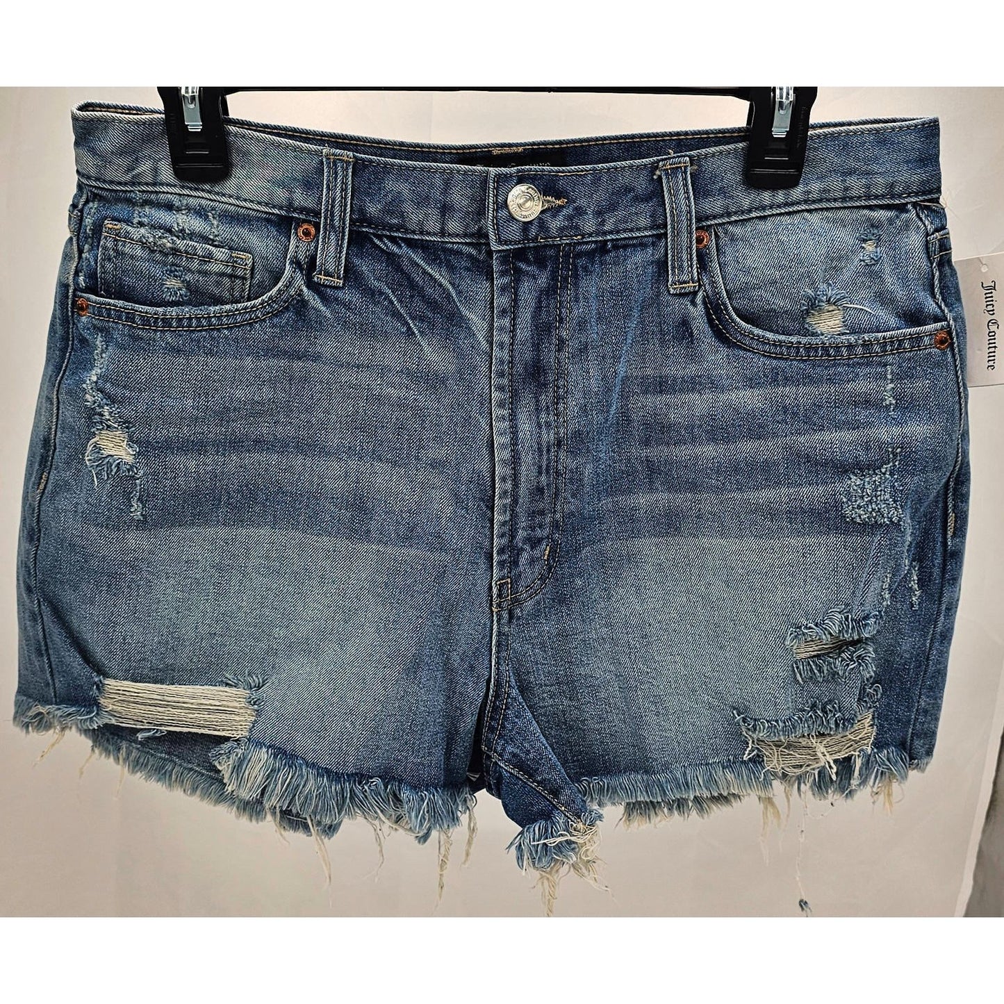Juicy Couture Distressed Denim Shorts - Your New Summer BFFs/32"