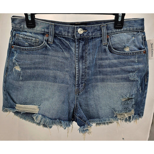 Juicy Couture Distressed Denim Shorts - Your New Summer BFFs/32"