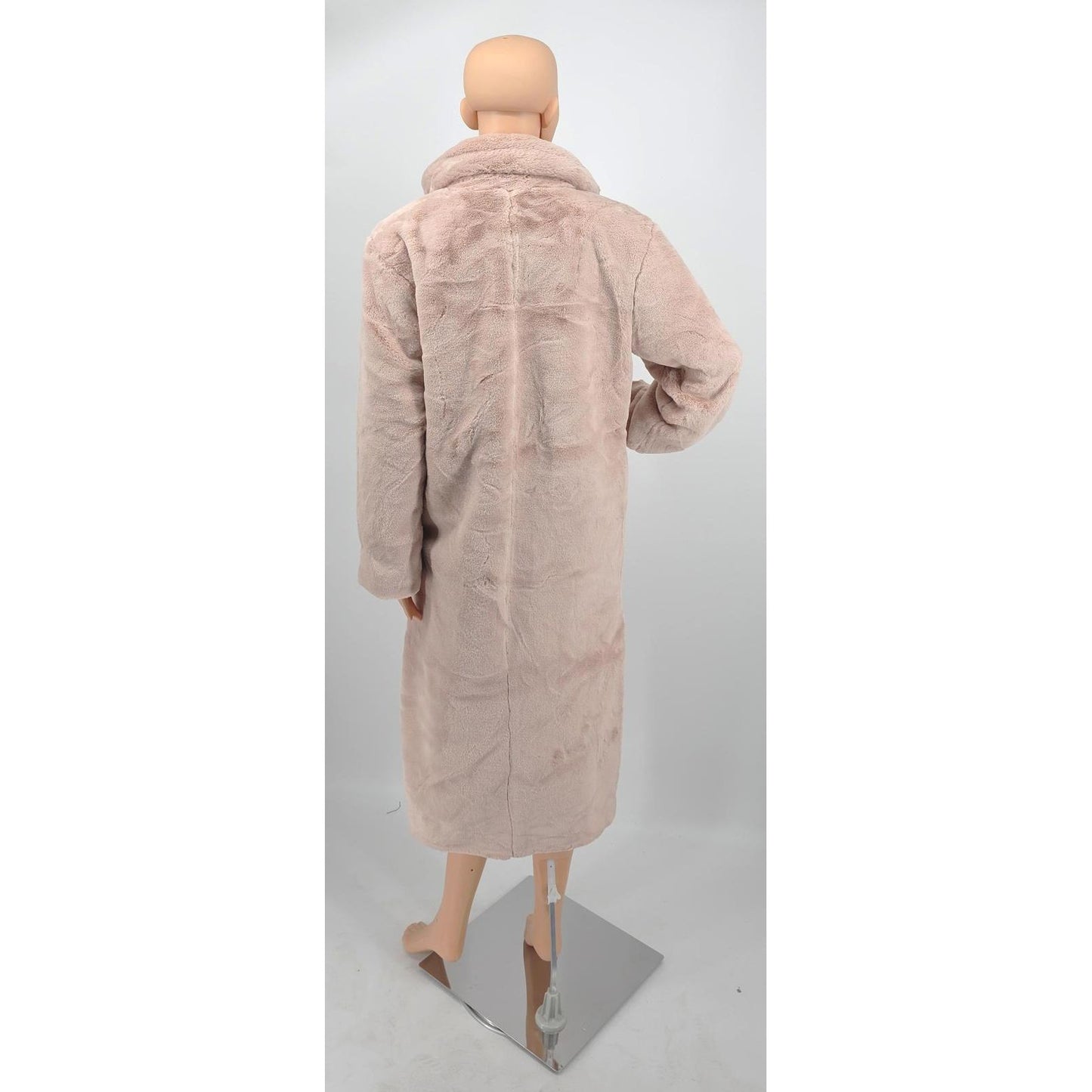 Juicy CoutureLuxuriously Cozy Blush Pink Faux Fur Long Coat - Your Winter Hug!/S