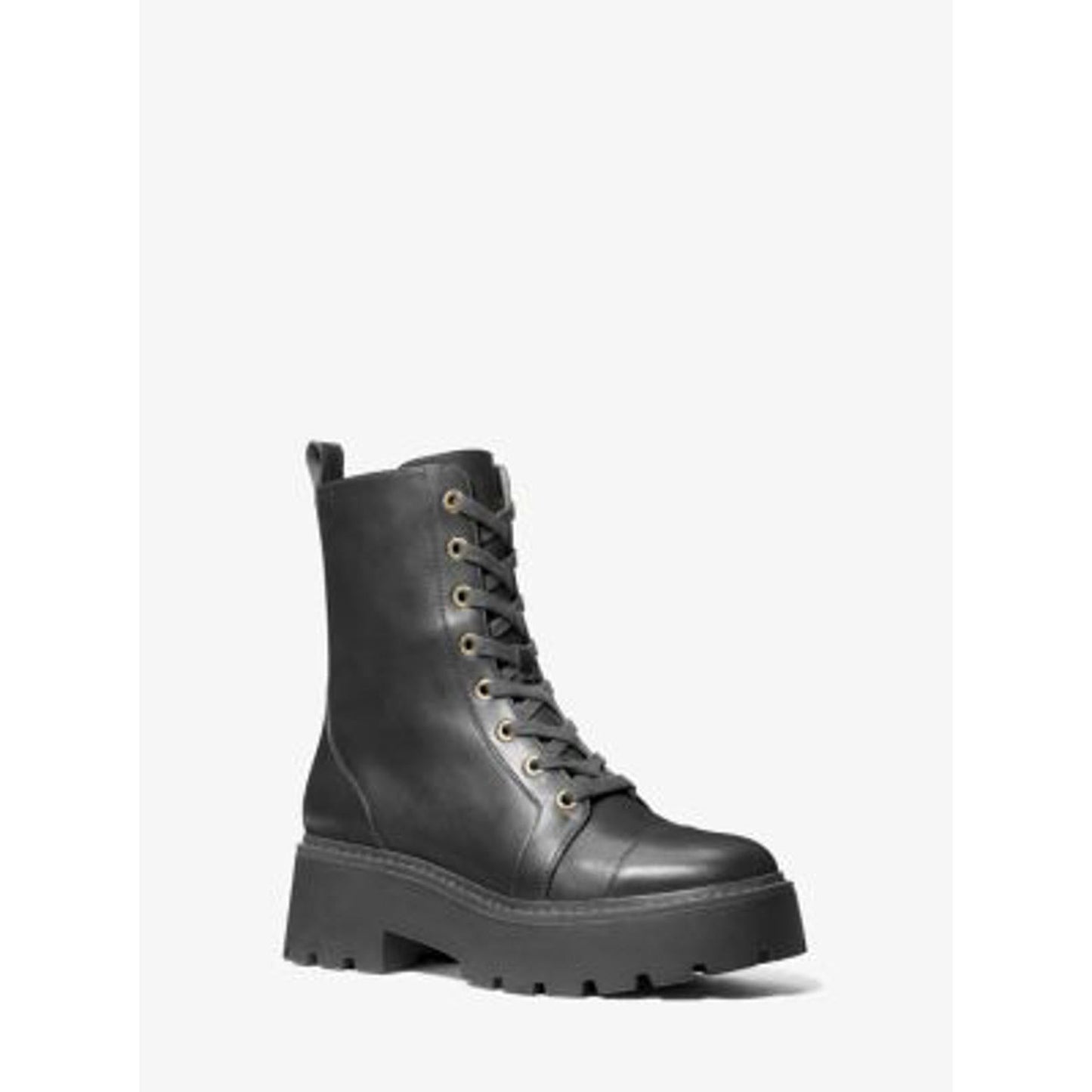Michael Kors Blake Leather Combat Boot/10