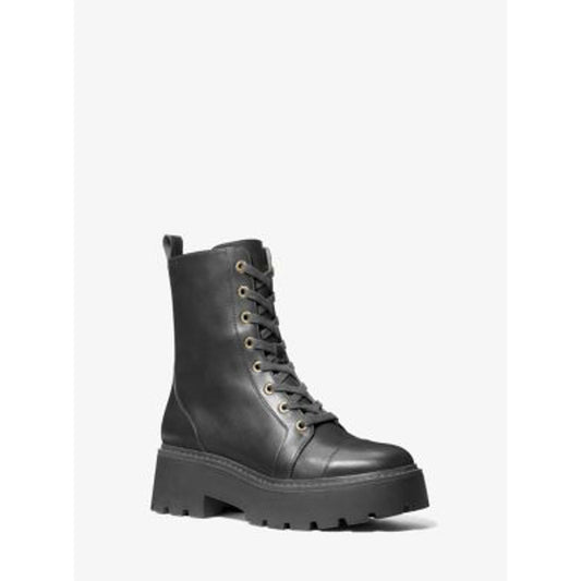 Michael Kors Blake Leather Combat Boot/10