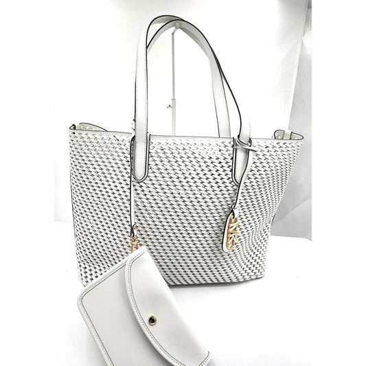 Michael Kors Eliza Extra-Large Hand-Woven Leather Tote Bag