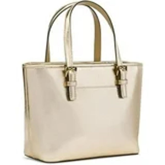 Michael Kors Gold Saffiano Leather Tote Bag