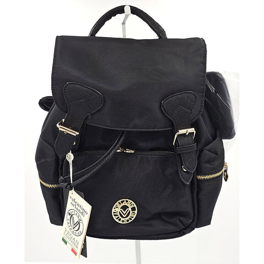 Chic Black Valentino Orlandi Women's Backpack - Carry Your Style Everywhere!