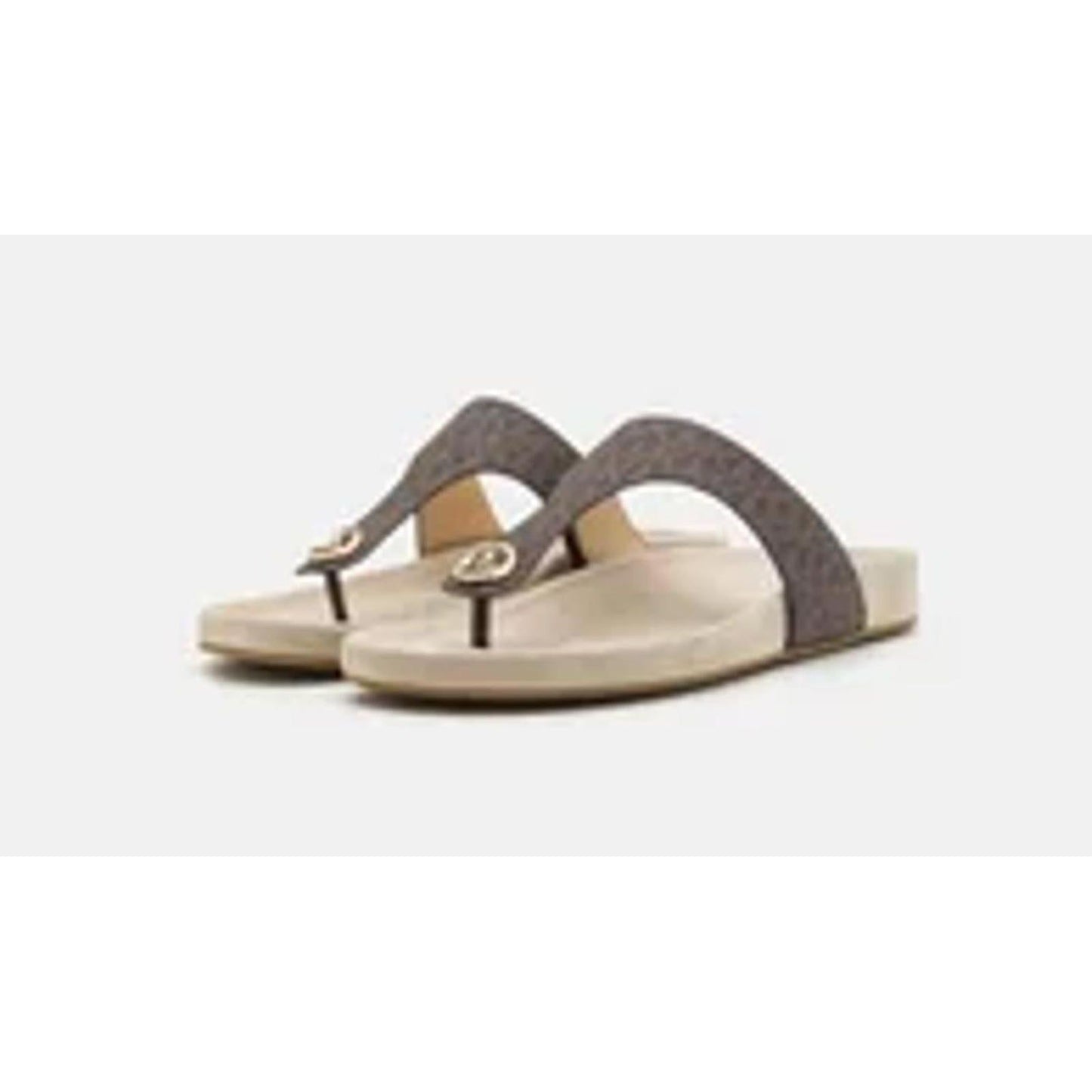 Michael Kors Lucinda Monogram Flip-flops/6