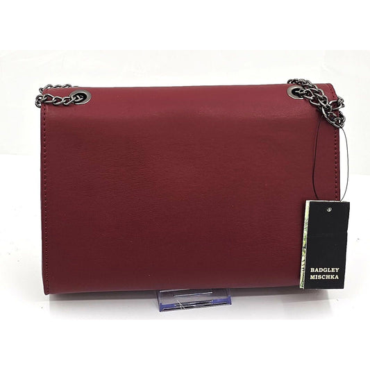 Chic Burgundy Badgley Mischka Tassel Shoulder Bag