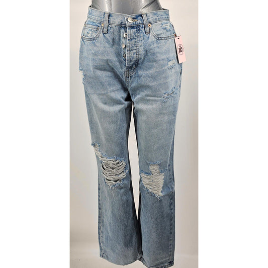 Juicy Couture Relaxed Destroyed Jean - Because Comfort is Queen Light Wash/26"