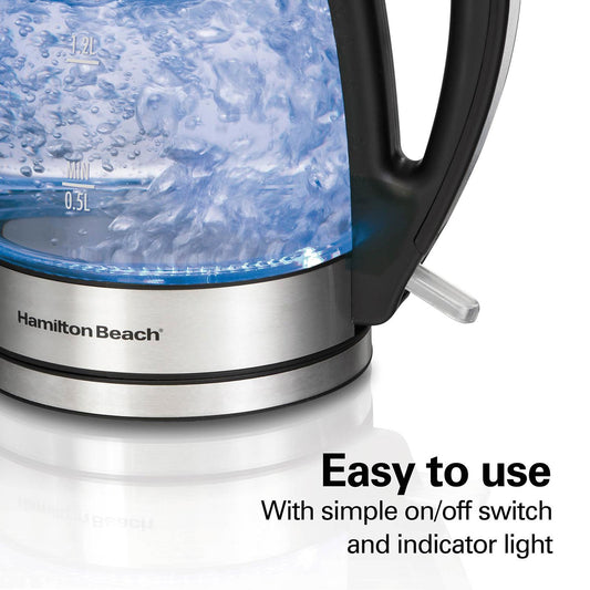Hamilton Beach 1.7 Liter Glass Kettle