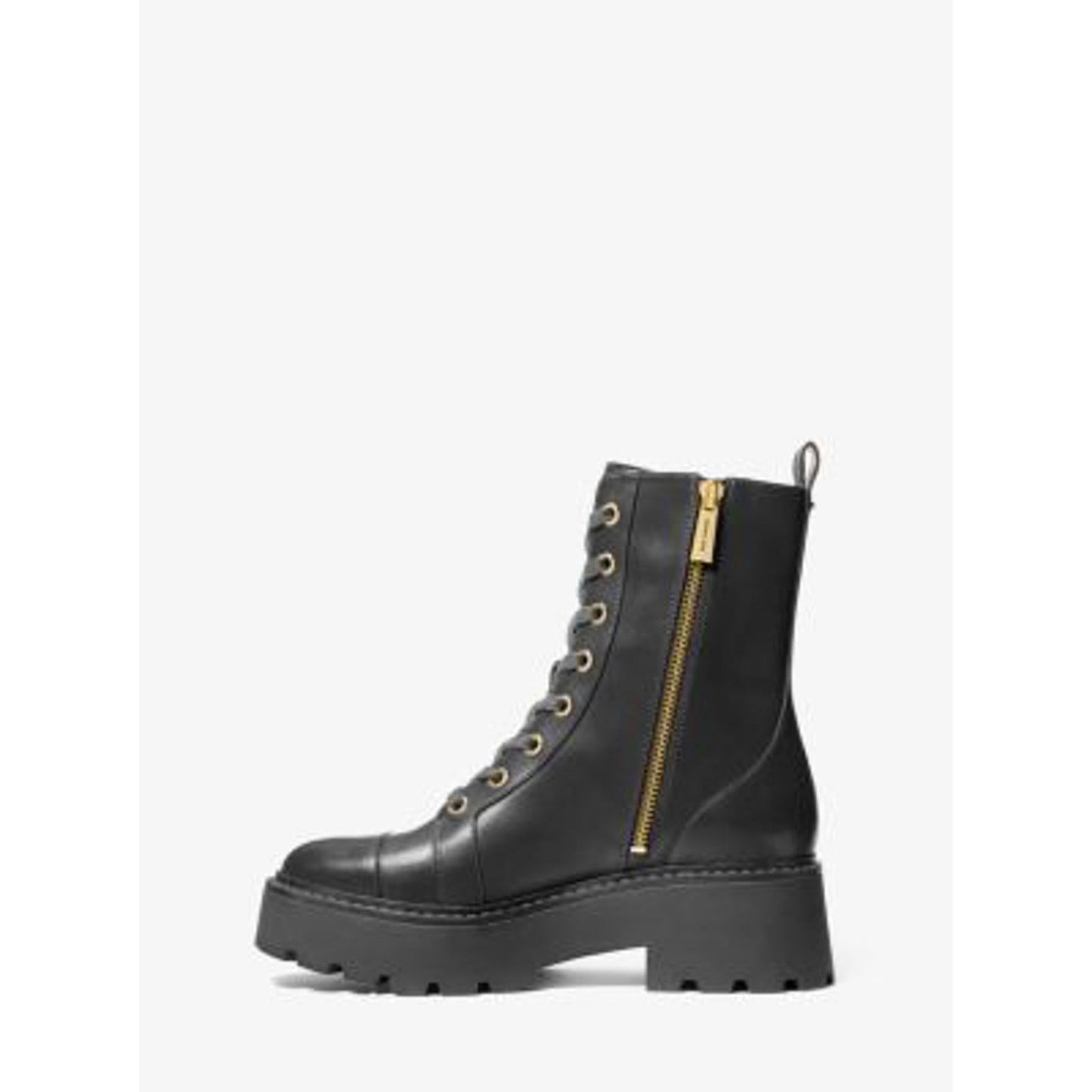 Michael Kors Blake Leather Combat Boot/10