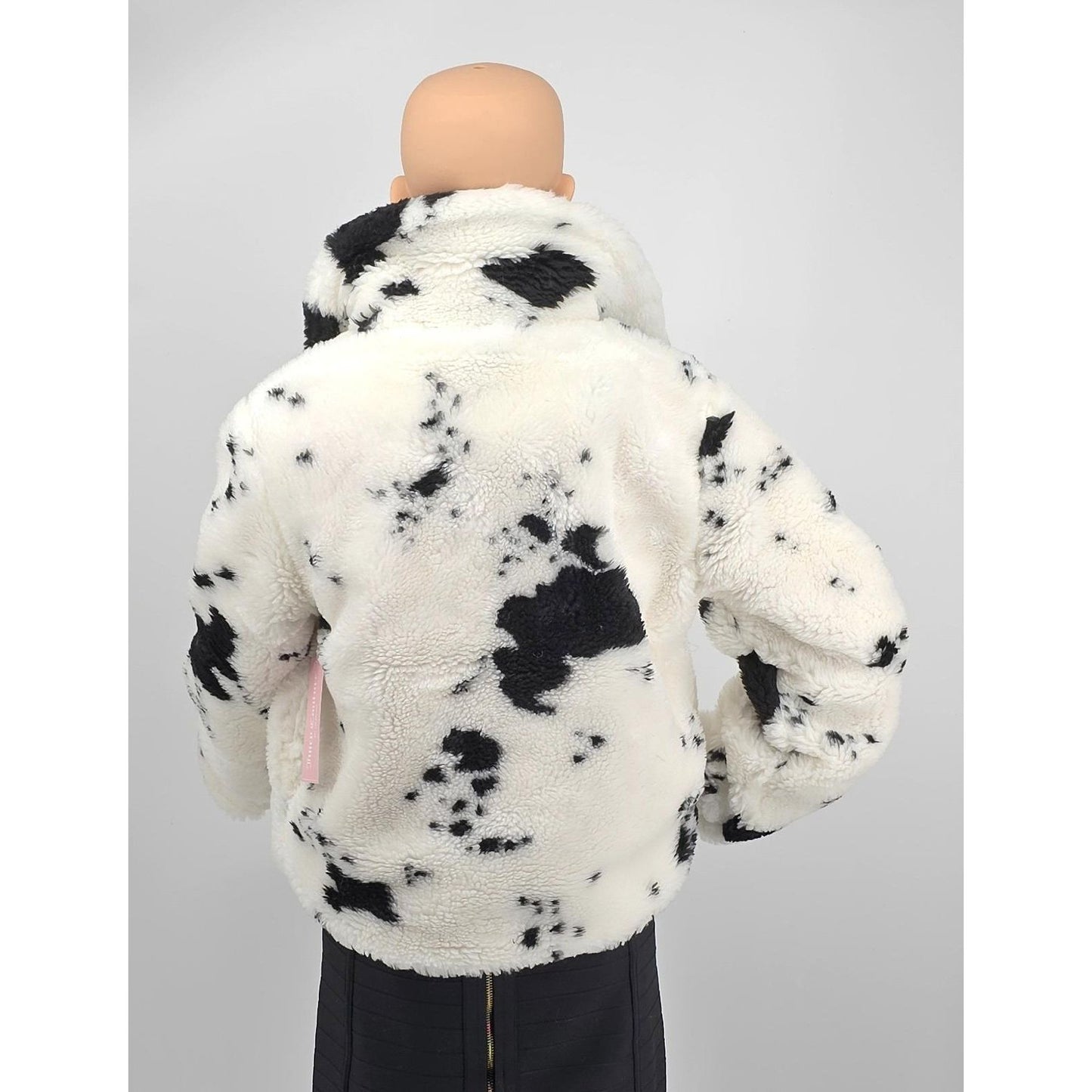 Juicy Couture Faux Fur Cow Print Jacket - Moo-velous Warmth and Style!/S