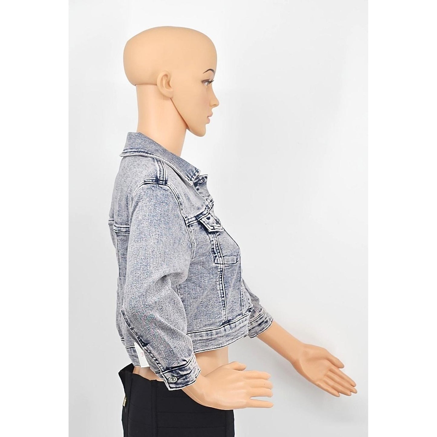 Juicy Couture Cropped Pink Acid Wash Denim Jacket - Because Basic is Boring/8