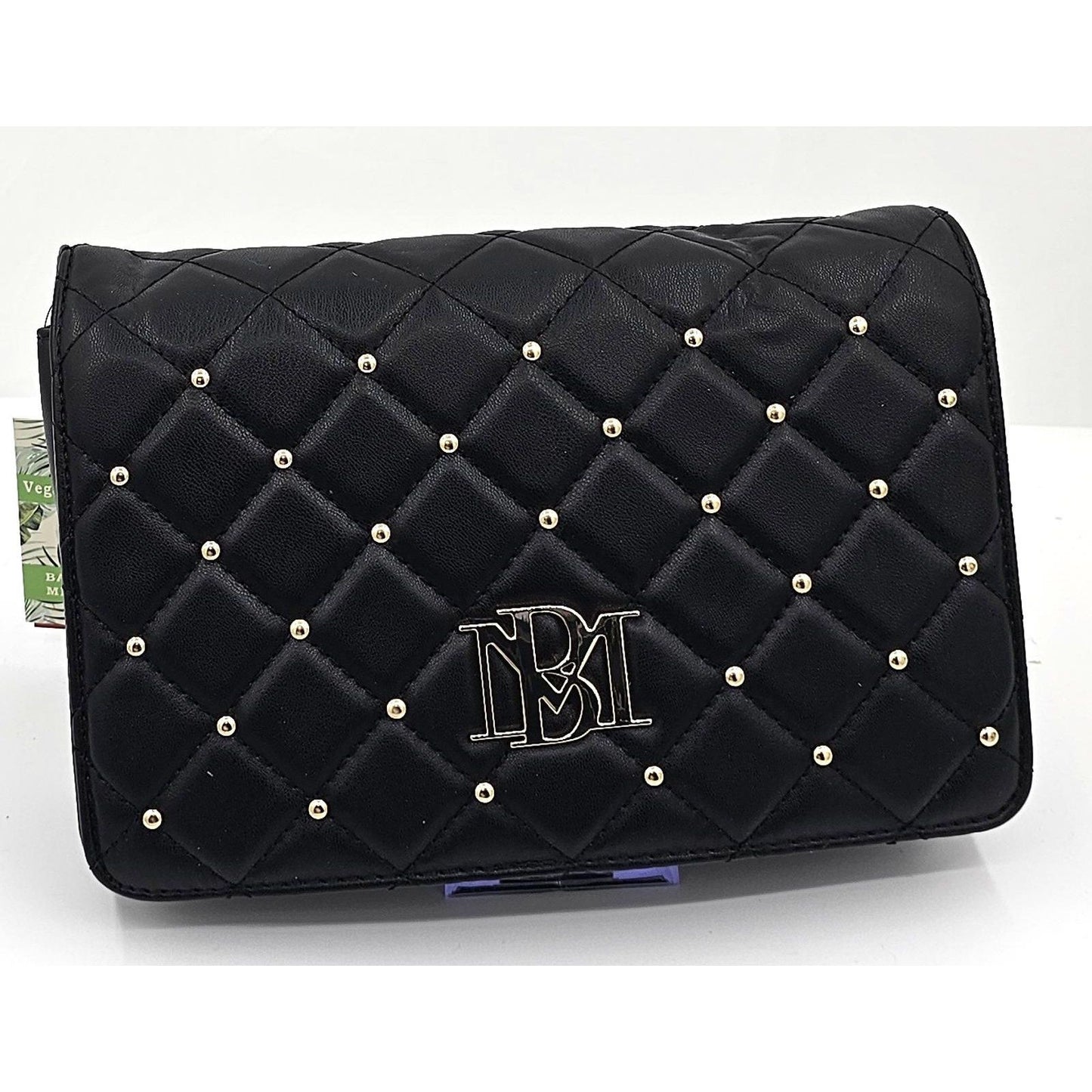 Chic Black Quilted Studded Clutch - Your Night Out's New Best Friend