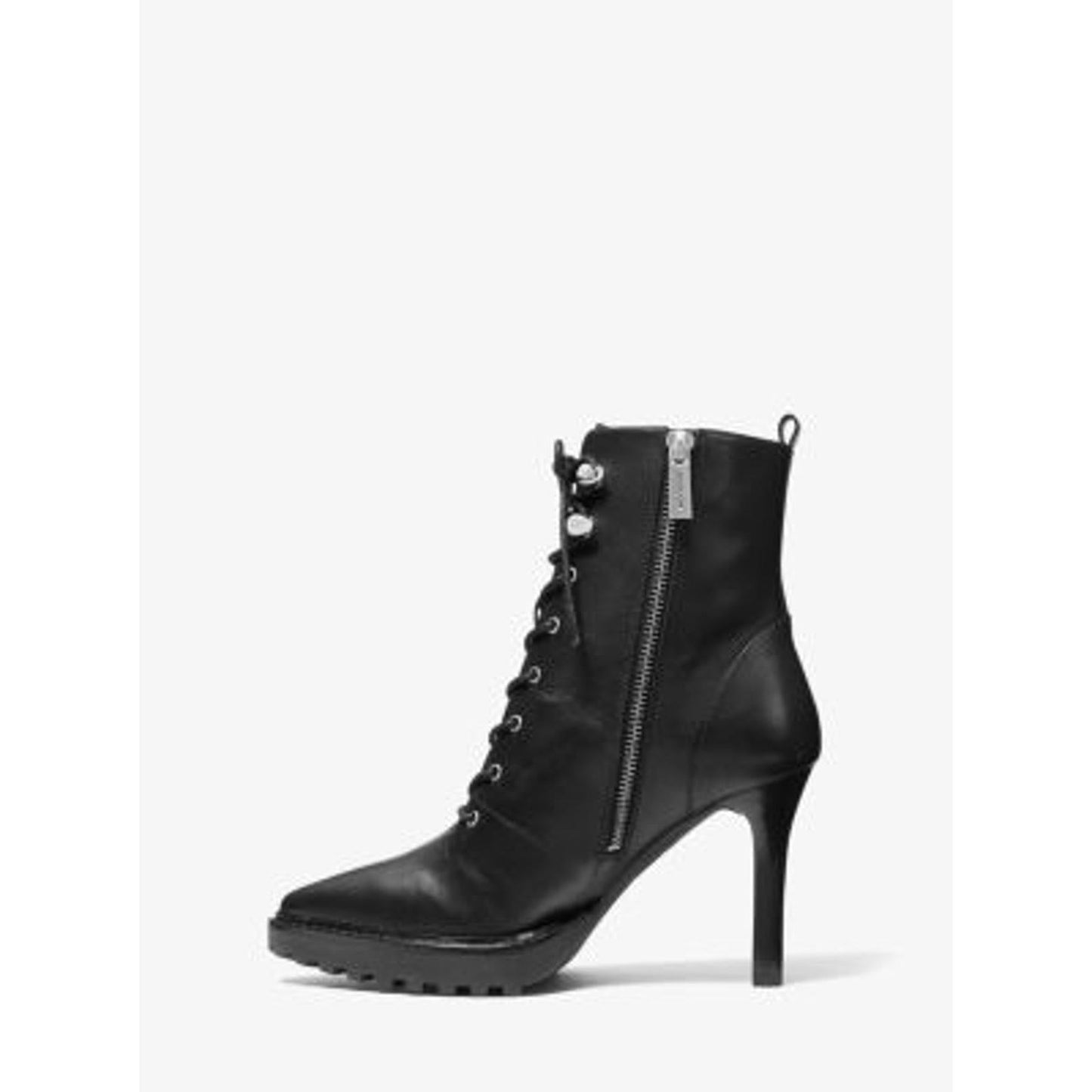 Michael Kors Kyle Leather Lace-Up Boot/8