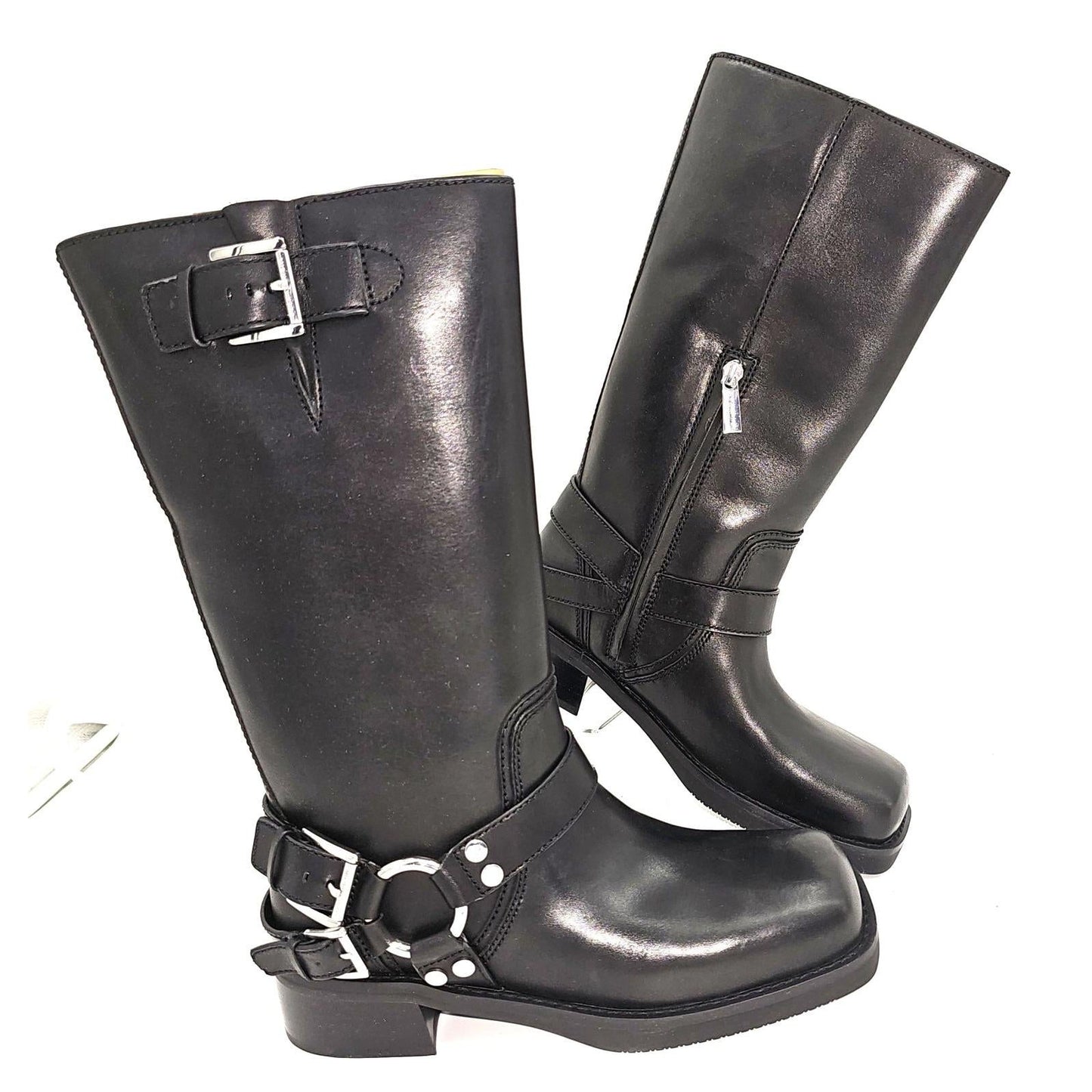 Michael Kors Crosby Leather Moto Boot/8