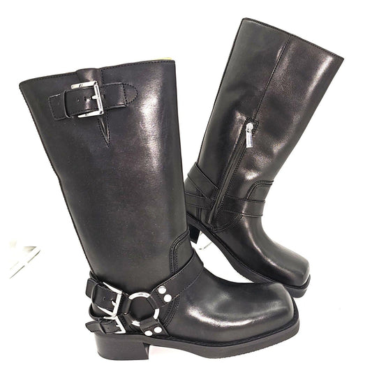 Michael Kors Crosby Leather Moto Boot/8