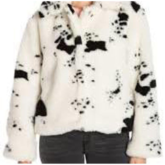 Juicy Couture Cow Print Faux Fur Jacket/S