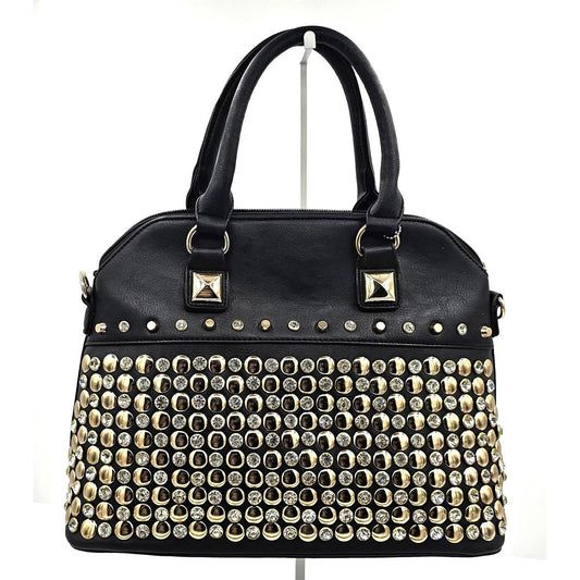 Alba Studded Black Satchel Bag - Because Your Outfit Needs a Little Edge