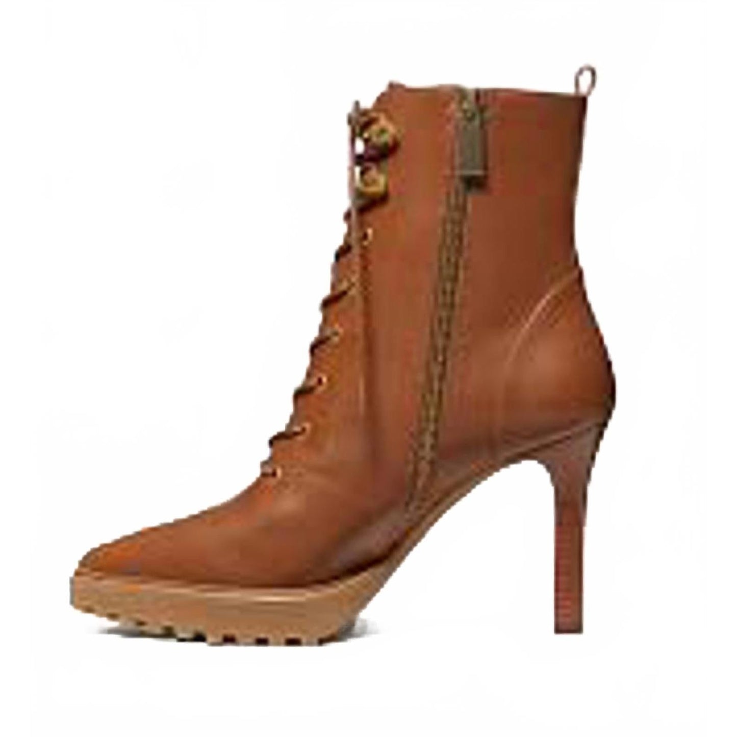 Michael Kors Kyle Leather Lace-Up Boot/10
