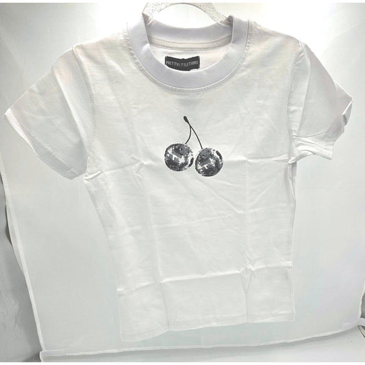 PrettyLittleThing White Cherry Tee - Sweet and Sassy!/10