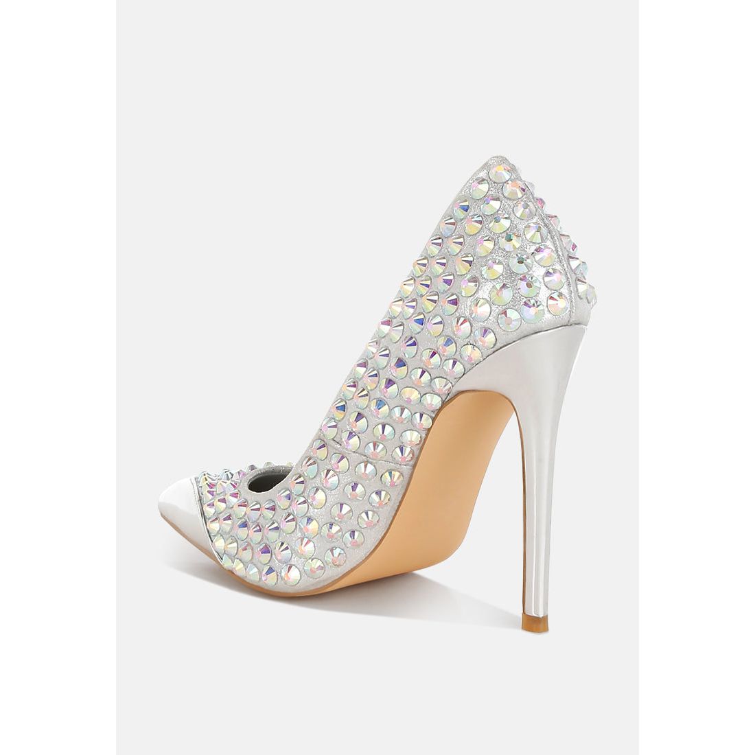 Super Fan Diamante Embellished Stiletto Pumps-2