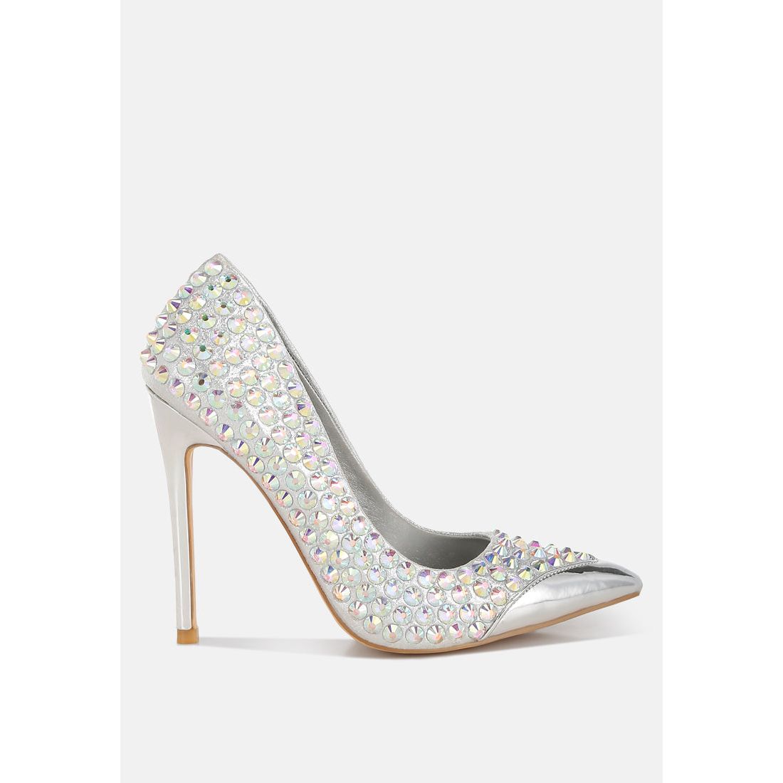Super Fan Diamante Embellished Stiletto Pumps-0